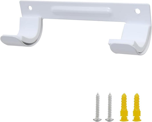 Ironing Board Hanger Wall Mount Ironing Board Holder Organizer Wall Rack for Laundry Rooms Storage Rack Hanging Shelf Hanger (White with EVA pad)