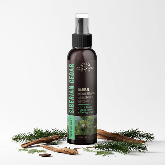 Non-Toxic Odor Eliminator,Natural Cedar Air Freshener Spray for Clothes Storage & Moth Repellent,Closet & Couch Deodorizer,Long Lasting Bathroom & Toilet Freshener, Safe for Kids & Pets-4 oz Pack of 1